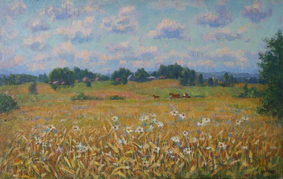 Раздолье.-2001.-Х.м.-62х98