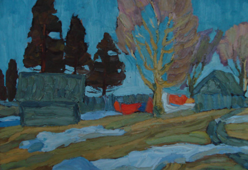 Солнечный день. 1979г. к.,м. 33х49
