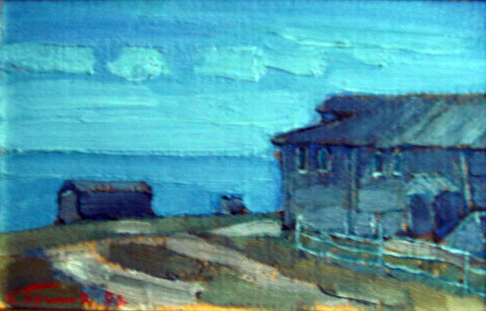 Бритов Н.К. Озеро Лаче. 1990г. 145х22