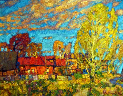 "Дом Зябликова" 43х51 х.м. 1995г.