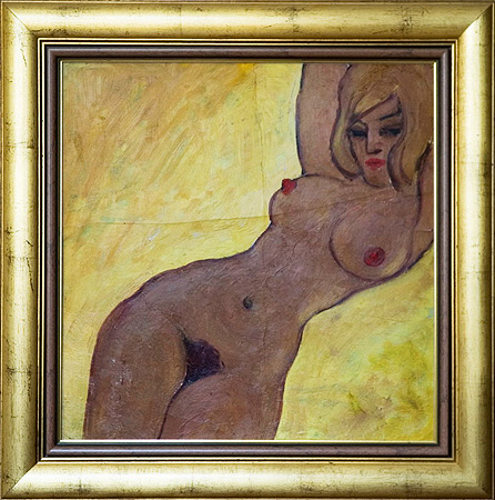 Обнажённая. 1960г. к.,м. 50х51
