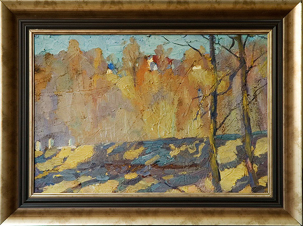 Осенний этюд. 1959г. к.,м. 30х44
