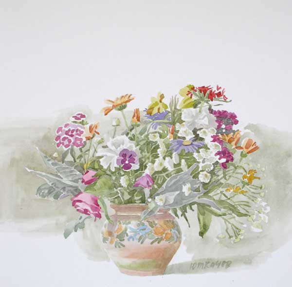 Цветы. Акварель. 2005